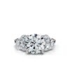 925 Sterling Silver Round Shape Diamond Engagement Ring - Image 7