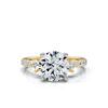 925 Sterling Silver Round Shape Diamond Engagement Ring