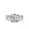 925 Sterling Silver Round Shape Diamond Engagement Ring - Image 6
