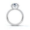 925 sterling silver ring with 2.2 mm band width and polished plating