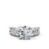 925 Sterling Silver Round Shape Diamond Engagement Ring