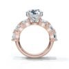 925 Sterling Silver Round Shape Diamond Engagement Ring - Image 5