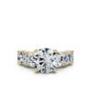 925 Sterling Silver Round Shape Diamond Engagement Ring - Image 6