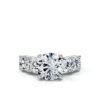 925 Sterling Silver Round Shape Diamond Engagement Ring - Image 7