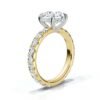 925 Sterling Silver Round Shape Diamond Engagement Ring - Image 3