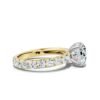 925 Sterling Silver Round Shape Diamond Engagement Ring - Image 4