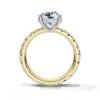 925 Sterling Silver Round Shape Diamond Engagement Ring - Image 5