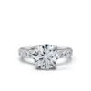 925 Sterling Silver Round Shape Diamond Engagement Ring - Image 6