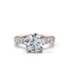 925 Sterling Silver Round Shape Diamond Engagement Ring - Image 7