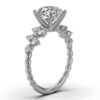 925 Sterling Silver Round Shape Diamond Ring - Image 7