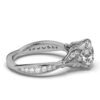 925 Sterling Silver Round Shape Diamond Ring - Image 4