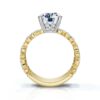 925 Sterling Silver Round Shape Diamond Ring - Image 3