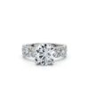 925 Sterling Silver Round Shape Diamond Ring - Image 6