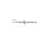 925 Sterling Silver Round Tanzanite Cross Pendant - Image 3