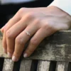 Sterling silver ring featuring a 1.25 mm band