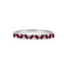 925 Sterling Silver Ruby and Diamond Garland Ring - Image 2