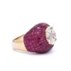 925 Sterling Silver Ruby and Diamond Ring - Image 2