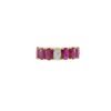 925 Sterling Silver Ruby And Diamond Ring