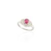 925 Sterling Silver Ruby and Diamond Statement Ring - Image 2