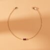 925 Sterling Silver Ruby Birthstone Bracelet - Image 6