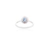 925 Sterling Silver Ruby Blue Sapphire & Diamond Flower Shape Ring - Image 4