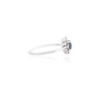 925 Sterling Silver Ruby Blue Sapphire & Diamond Flower Shape Ring - Image 6