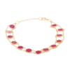 925 Sterling Silver Ruby Bracelet