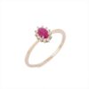 925 Sterling Silver Ruby & Diamond Anniversary Ring - Image 2