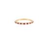 925 Sterling Silver Ruby Diamond Eternity Band
