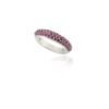925 Sterling Silver Ruby Dome Style Band - Image 3