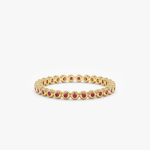 925 Sterling Silver Ruby Eternity Band