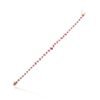 925 Sterling Silver Ruby Gemstone Unique Bracelet - Image 5