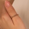 925 Sterling Silver Ruby Half Eternity Band - Image 3