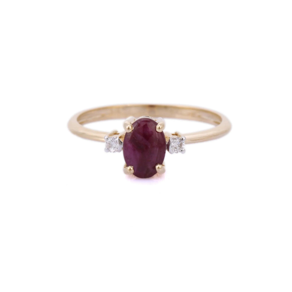 925 Sterling Silver Ruby Ring