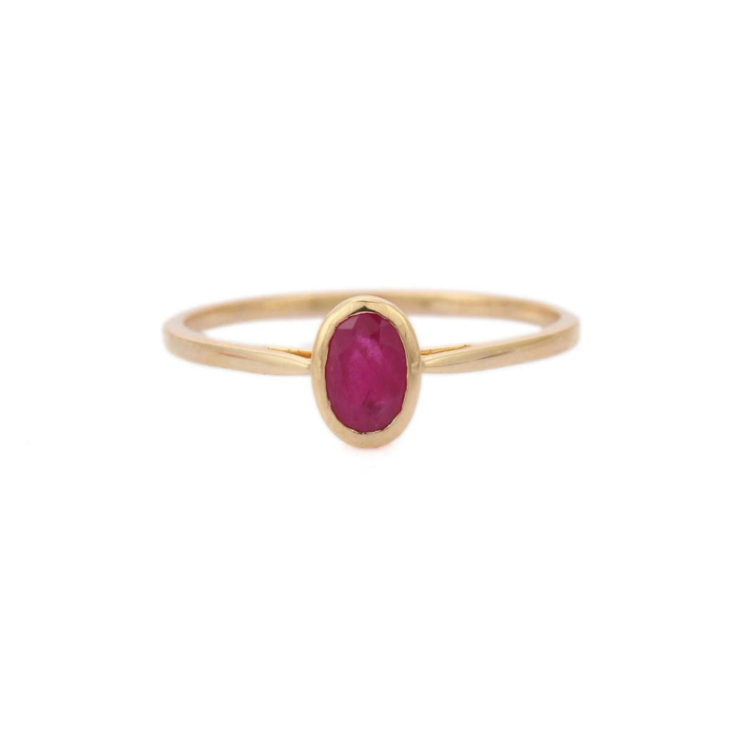 925 Sterling Silver Ruby Ring