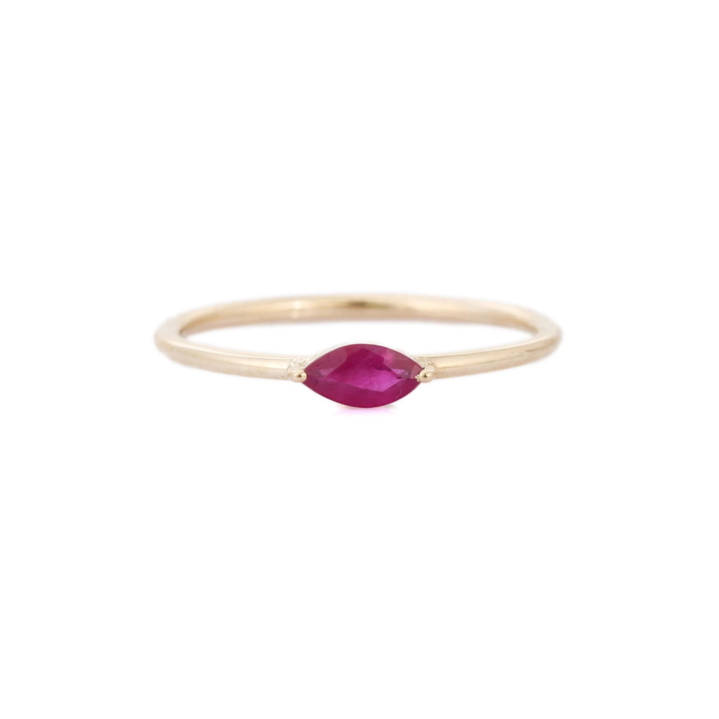 925 Sterling Silver Ruby Ring