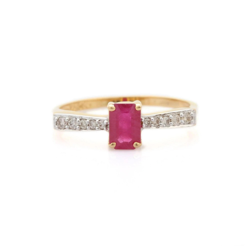 925 Sterling Silver Ruby Ring
