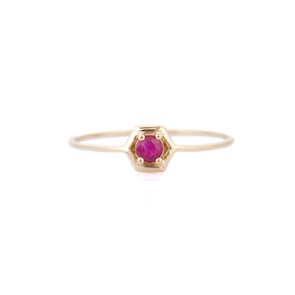 925 Sterling Silver Ruby Ring