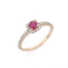 925 Sterling Silver Ruby Ring - Image 2