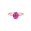 925 Sterling Silver Ruby Ring