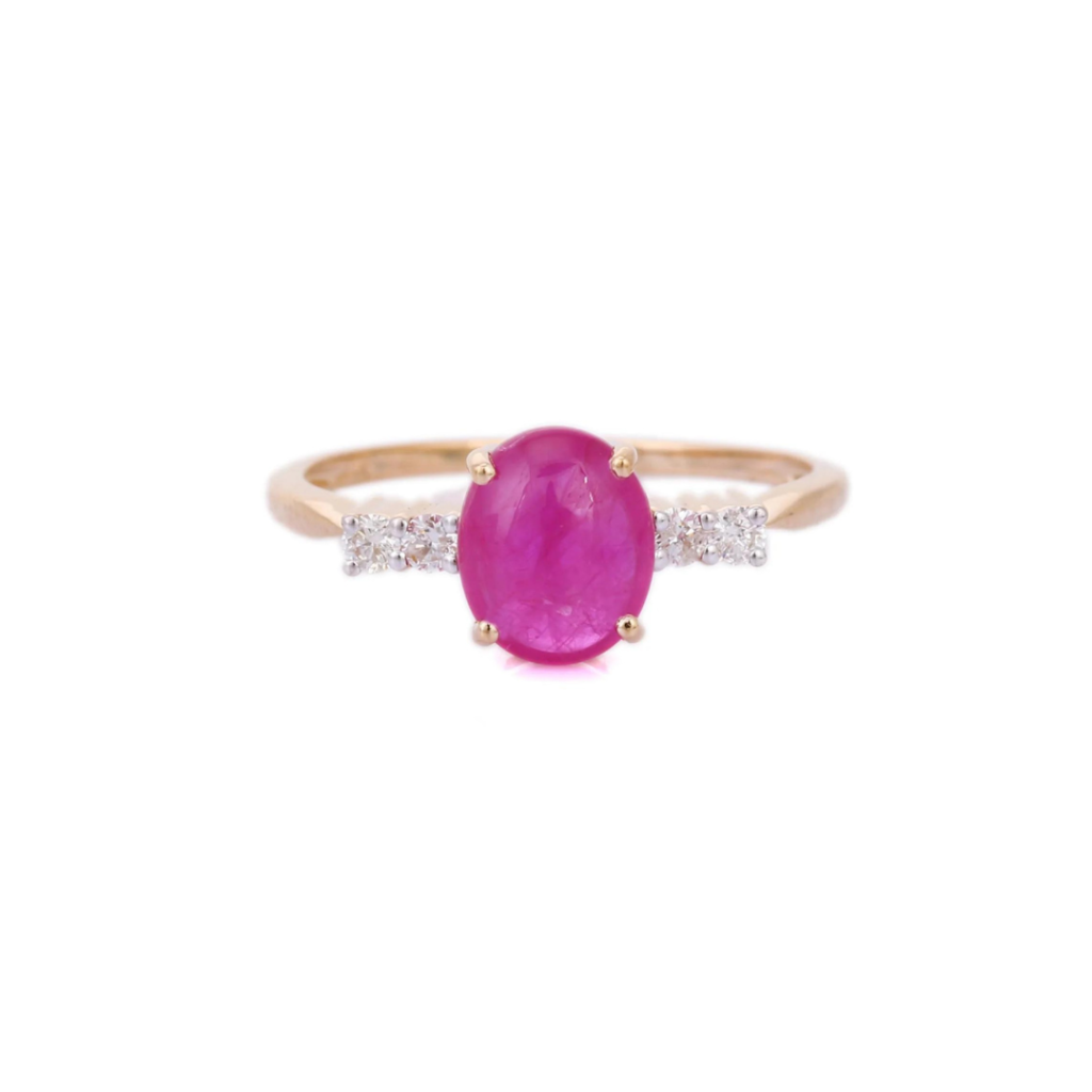 925 Sterling Silver Ruby Ring