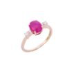 925 Sterling Silver Ruby Ring - Image 2