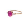 925 Sterling Silver Ruby Ring - Image 3