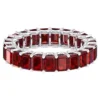 925 Sterling Silver Ruby Solitaire Band