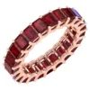 925 Sterling Silver Ruby Solitaire Band - Image 3