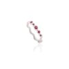 925 Sterling Silver Ruby Wavy Dainty Ring - Image 3