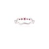 925 Sterling Silver Ruby Wavy Dainty Ring - Image 5