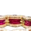 Elegant eternity ring for women with CZ ruby stones