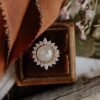925 Sterling Silver Rustic Diamond Ring - Image 2