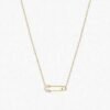 925 Sterling Silver Safety Pin Necklace - Image 5